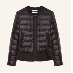 Maje puffer peplum lightweight jacket